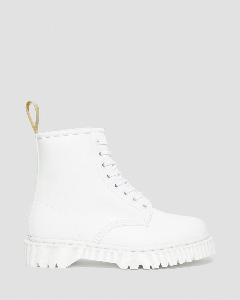 Botas Plataforma Dr Martens Vegan 1460 Bex Kemble Mono Hombre Blancos | MX 247MQZ